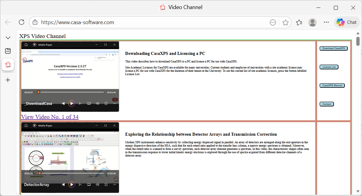 XPS Video Channel Interface